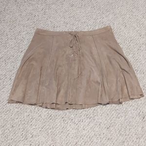 Faux Suede Skirt